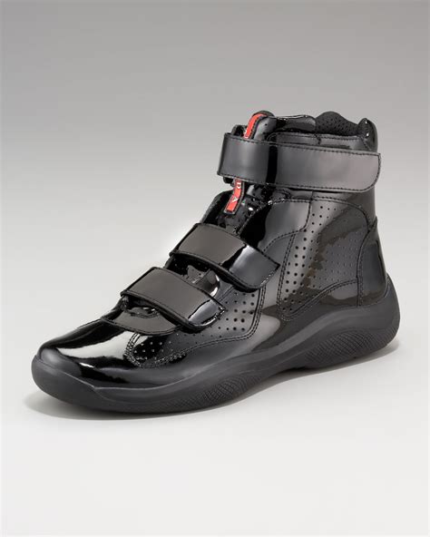 black prada shoes uk|high top black prada shoes.